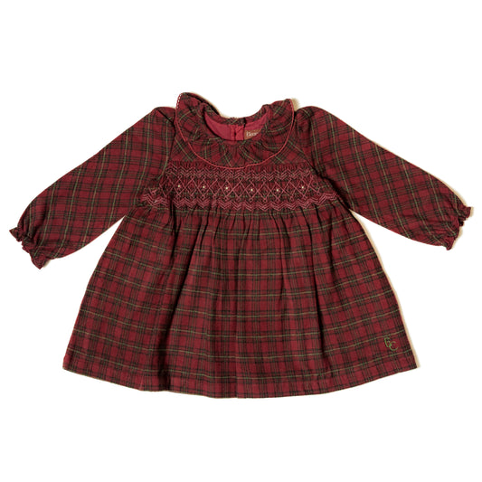 Tartan Smocked Dress Wholesale