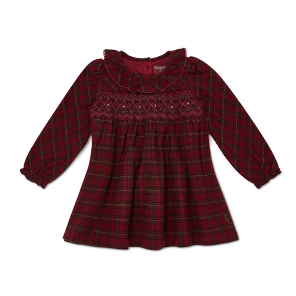 Tartan Smocked Dress Wholesale