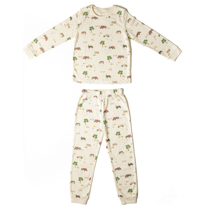 Organic Cotton Pyjamas Farm Print