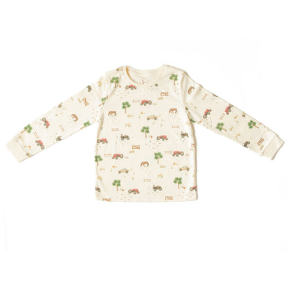 Organic Cotton Pyjamas Farm Print