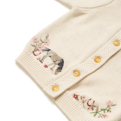 Horseshoe Floral Organic Cotton Cardigan